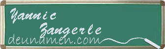 Yannic Zangerle Visitenkarte